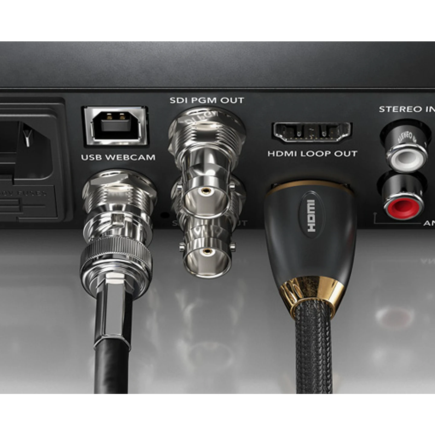 Blackmagic Design Web Presenter Ports
